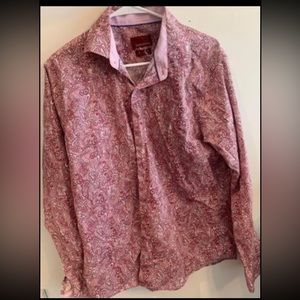 Slim fit, Men’s medium, Long sleeve dress shirt.